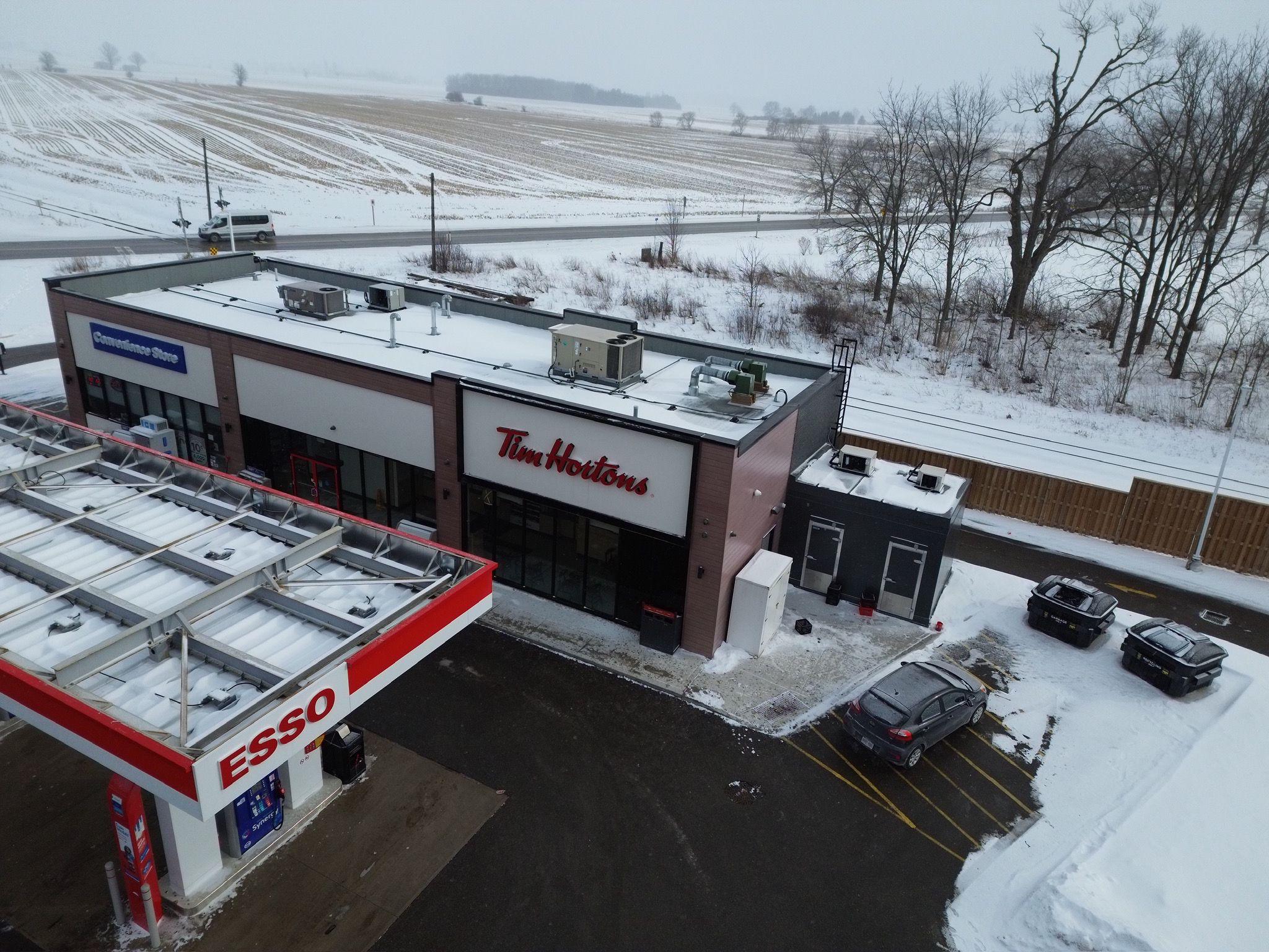 Belmont Gas Station and Tim Hortons